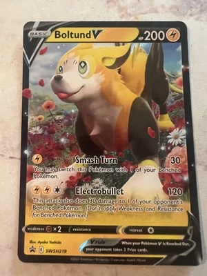 Boltund V SWSH219 SWSH: Sword & Shield Promo Cards Holo Pokemon TCG LP - Image 1 of 4