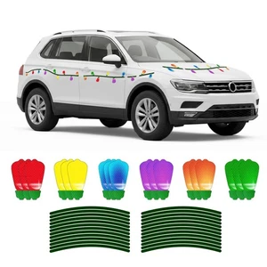 Juego de 108 PIEZAS Navidad Reflectante Imanes Coche Decoraciones - 54 Piezas Bombilla Ma... - Imagen 1 de 8