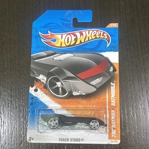 2011 Hot Wheels #66 Track Stars 1/15 THE BATMAN BATMOBILE Black/Red w/Chrome Pr5 - Picture 1 of 6