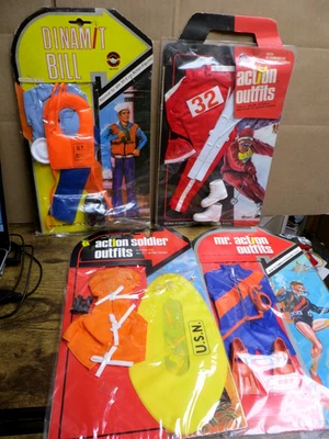 DE COLECCIÓN GI JOE 1964: LJN MR. ACCIÓN: LOTE DE 4 TRAJES DE ACCIÓN LOTE #2 Foto 1 de 4