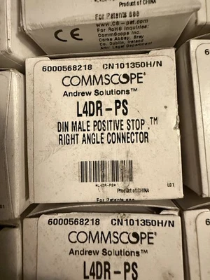 COMMSCOPE Andrew L4DR-PS Din Male Positive Stop Right Angle Connector