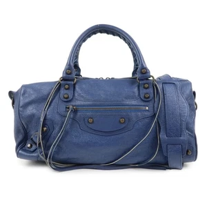 echt Balenciaga Leder The Twiggy 2WAY Tasche Handtasche blau 409334 gebraucht kostenloser Versand - Bild 1 von 24