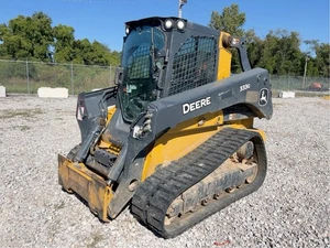2022 John Deere 333G Skid Steer Track Loader A/C Cab Crawler Aux Hyd bidadoo - Picture 1 of 12