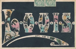 Postal Louis Name Many Faces - 1907 - Imagen 1 de 2