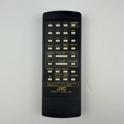 Genuine JVC GUR64EC1086 Remote Control RX307TN RX307TNJM RX309TN & TNJM TV VCR - Image 1 of 4