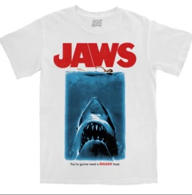 Cavity Colors JAWS: Retro Horror T-Shirt - Comfort Colors White, 4XL - Brand New - Image 1 of 2