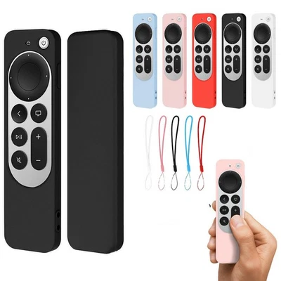 Silicone Sleeve Protective Case For TV 4K 2021 6th Remote Control W/Lanyard A - Image 1 of 4