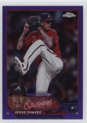 2023 Topps Chrome Update Purple Refractor /250 Jesse Chavez #USC22 - Image 1 of 2