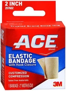 Ace Elastic Bandage Customized Compression Hook Closure 2 Inch 1 ct Pack of 12 - Picture 1 of 4