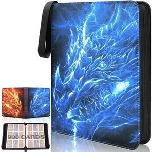 Card Binder 9 Pocket with 50 Removable Sleeves, 900 Cards Holder for Game Car... - Picture 1 of 7