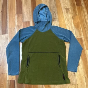 Hoodie Damen Große L Melanzana Olivgrün Türkis Micro Grid Colorado - Bild 1 von 9
