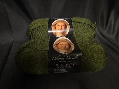 Premier Yarns Serenity Sock Yarn Deborah Norville Woodsy Green 2 Skeins 50g/230y - Image 1 of 4