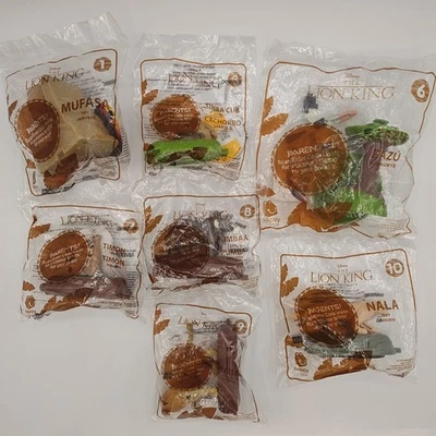 McDonald's Disney’s The Lion King 2019 Happy Meal Toys lote de 7 Foto 1 de 3