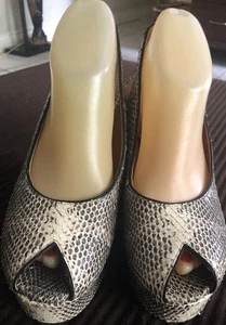 Robert Clergerie Plateau Sandalen Schlangenleder Größe 39 - Bild 1 von 15