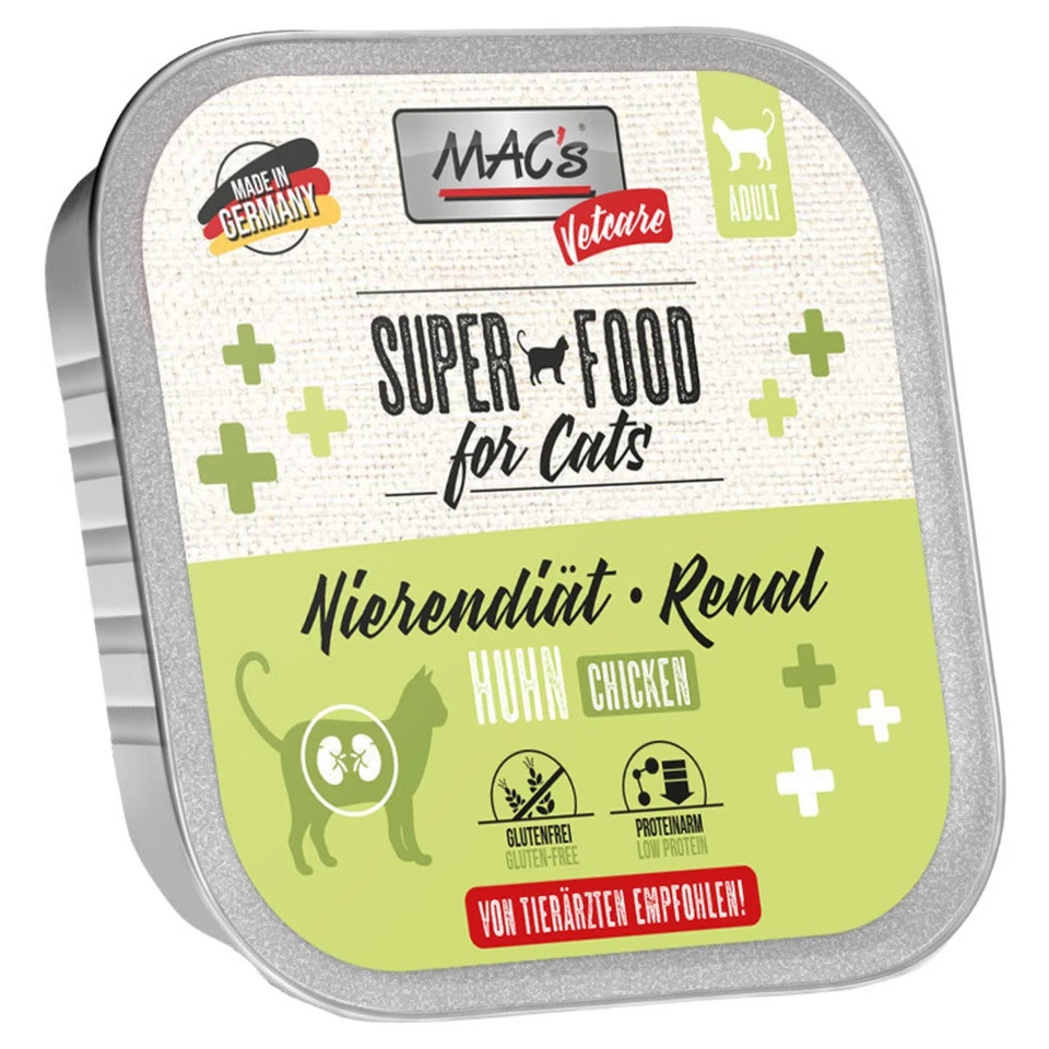 MACs Vetcare Nierendiät (Renal) mit Huhn 100 g - 16 Stück, UVP 20,00 EUR, NEU - Bild 1 von 1
