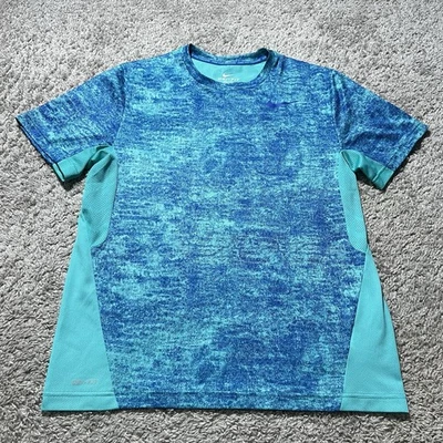 Camiseta de Entrenamiento de Combate Nike Pro Verde Azulado Azul Grande Para Hombre Malla Elastizada Gimnasio Foto 1 de 4