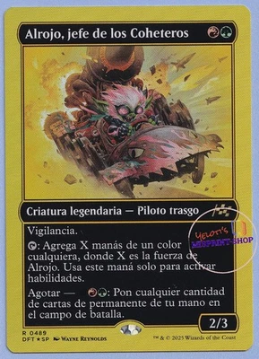 Redshift, Rocketeer Chief Spanish Mtg MISPRINT. Hardly visible activation cost - Imagen 1 de 4