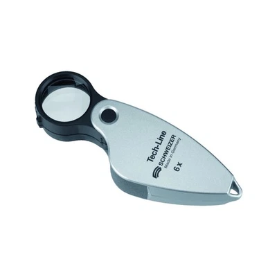 Schweizer Einschlaglupe Tech-Line Vergr. 10x Linsen-D.22,8mm - Bild 1 von 4