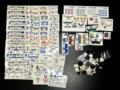 Lot of AV Figures Custom Lego RARE Decals, Parts, Printed items, Helmets - Image 1 of 4