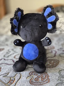 Fiesta Plush Brand Black & Blue Colored Axolotl Stuffed Animal Collectable - Picture 1 of 4