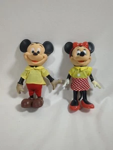 VINTAGE R. DAKIN & CO DISNEY MICKEY MOUSE & MINNIE MOUSE PUPPE HONG KONG 8 ZOLL - Bild 1 von 19