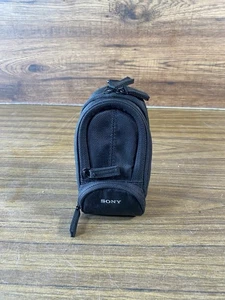 Estuche para cámara Sony LCS-CSU suave estuche de transporte correa cremallera negro - Imagen 1 de 5