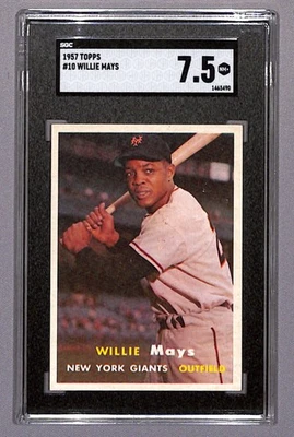 1957 Topps #10 Willie Mays Foto 1 de 2