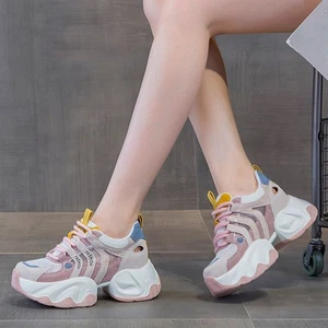 Height Increasing Fashion Sneaker Women High Flat Platform Comfort Sandals Boots - Picture 1 of 12