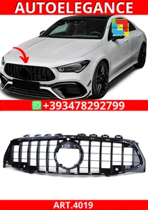 ART.4019 Rejilla Negra Brillante Mercedes CLA C118 X118 De 19 - Imagen 1 de 6