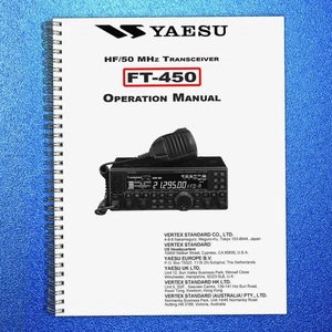 YAESU FT-450 Transceiver Operation Manual Operation Guide, TOUGH BINDING - Imagen 1 de 5