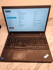 15.6" Lenovo ThinkPad T15 Gen 2 Laptop i5-1145G7 2.6GHz 256GB SSD 16GB RAM - Picture 1 of 7