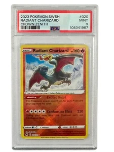 2023 Pokemon Radiant Charizard SWSH Crown Zenith 2020 PSA 9 EN - Bild 1 von 1