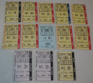 Kentucky Derby 1978 Churchill Downs Alydar Affirmed Betting Ticket Lot (13) - Picture 1 of 7