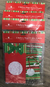 Weihnachtsbäckertüten 4 kleine & 4 mittelgroße amerikanische Grüße Neu in Verpackung - Bild 1 von 3
