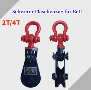 Seilrolle mit Schäkel, Umlenkrolle Tragkraft von 2000kg bis 4000kg - Bild 1 von 11