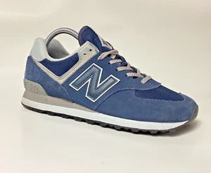 Sneakers New Balance 574 Women 9.5B Mens 8B Blue Gray WL574EVN Lace Up Athletic - Picture 1 of 12