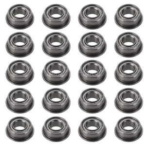 Rodamiento de plata de 20 piezas de acero con brida blindada modelo rodamiento de bolas - Imagen 1 de 7