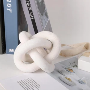 Wood Knot Decor, 3-Link Wood Chain Link Coffee Table Decor, Small Shelf Decor Ac - Picture 1 of 12