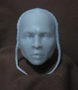 POP SMOKE  3D PRINT UV 4K RESIN CUSTOM UNPAINTED HEAD SCULPT 1/6 scale - Picture 1 of 4