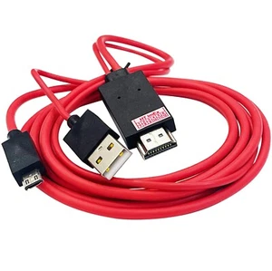 2M MHL Handy Kabel Smartphone Micro USB auf HDMI TV AV Kabel Adapter 11 Pin - Bild 1 von 8