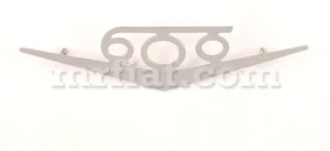 Emblema cromado Fiat 600 145x33 mm nuevo - Imagen 1 de 1