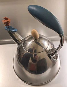 Michael Graves Tea Kettle Stainless Whistling Spinner 2.5 Qt Signature Pot - Picture 1 of 7