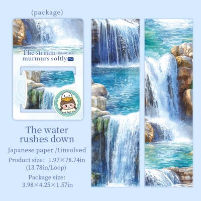 Forest Stream Washi Tape Journal Card Scrapbooking Stickers Decorative Collage - Image 1 of 4