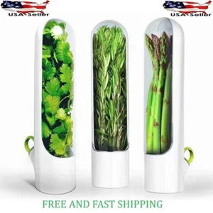 3 Pcs Set 2.0 Herb Saver/storage for fridge, Cilantro, Mint,Herb fresh 2+ WEEKS - Picture 1 of 15