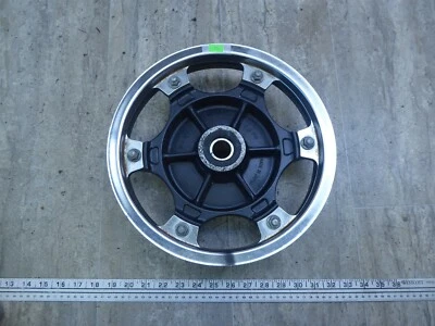 1985 Kawasaki 454 LTD K736) rear wheel belt drive sprocket and carrier - Image 1 of 4