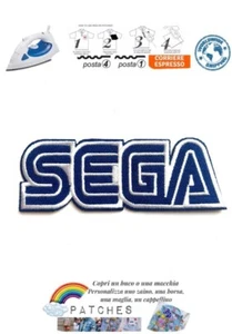 SEGA Patch Aufnäher Thermo Logo Badge Icon Videospiel Iron On Rare Gaming Blau - Bild 1 von 2