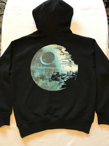 SUDADERAS CON CAPUCHA STAR WARS NUEVAS Tallas XS,S, M, L, XL, XXL Estrella de la Muerte en la Espalda NUEVAS CON ETIQUETAS - Imagen 1 de 7