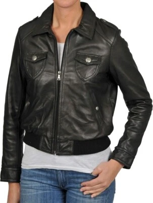 Chaquetas bomber de cuero para mujer Knoles & Carter Foto 1 de 4