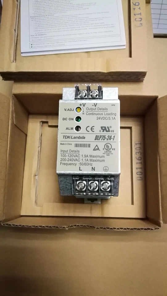 1pcs TDK-LAMBDA DLP75-24-1 Rail Power Supply - Image 1 of 1