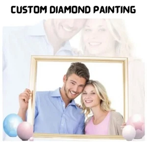 Custom Personalized Photo Diamond Painting Arts DIY 5D Full Round/Square Drill - Picture 1 of 6